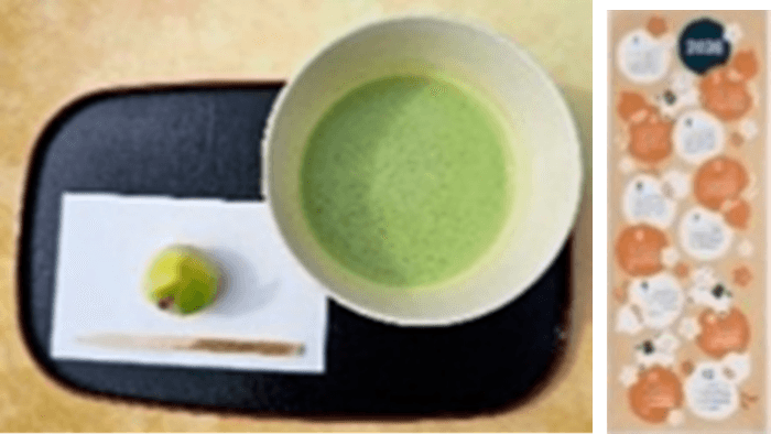 抹茶と上生菓子のセット ~午年カレンダー手ぬぐい付き~(イメージ)