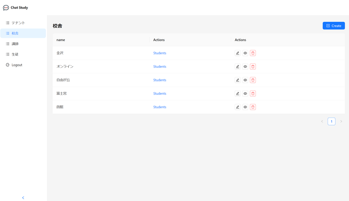 ChatStudy管理画面