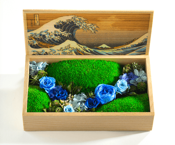 「富嶽三十六景」浮世絵デザインのプリザーブドフラワー