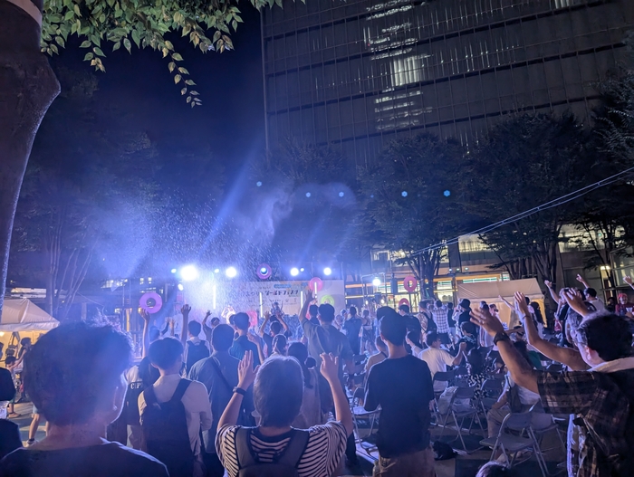 水かけDJタイム