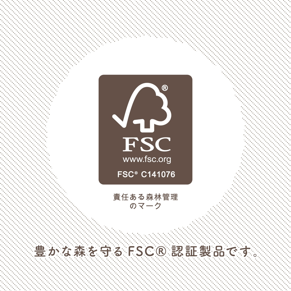 サンリオキャラクターズナチュラル12RWはFSC(R)認証製品です。