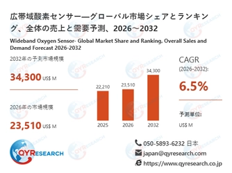 世界の広帯域酸素センサー市場規模：産業調査、トップメーカー、ランキング、機会分析2026-2032