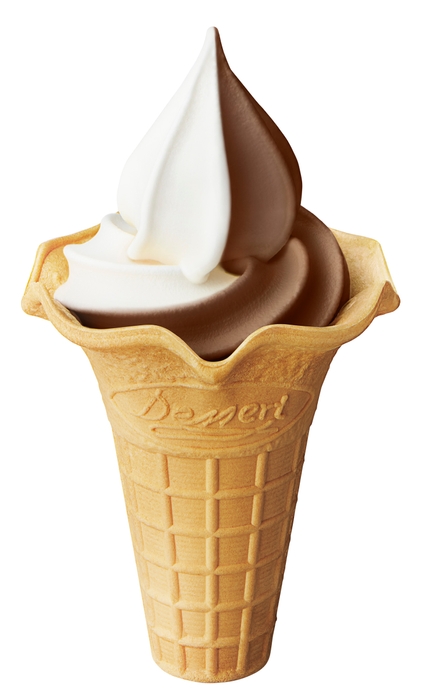 初代ベルギーチョコミックスソフト(コーン)