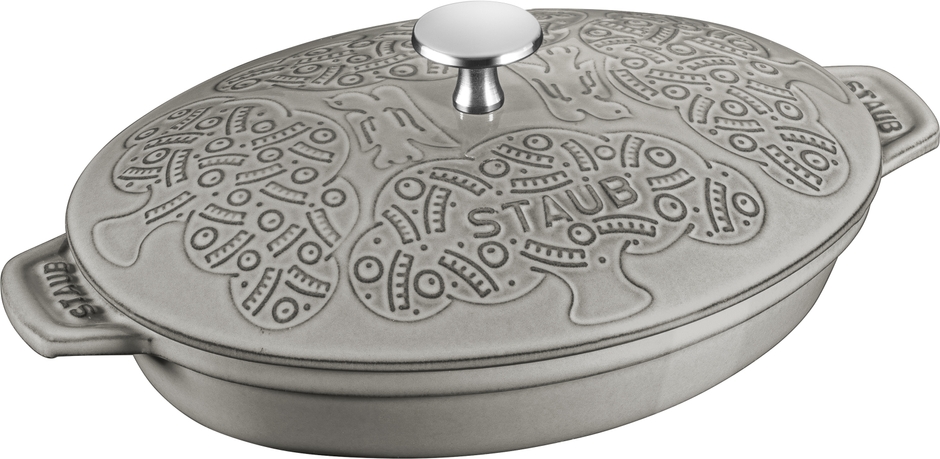 フォレストホットプレート オーバル 23cm　グレー