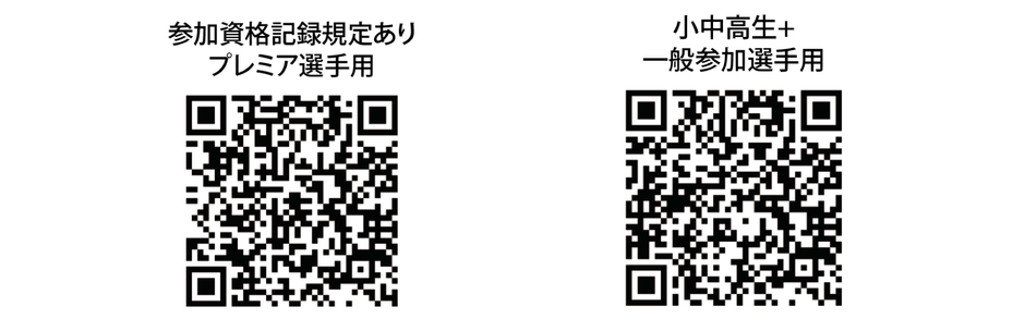 17日公式試合 参加申し込みフォーム(プレミア選手用)／17日公式試合 参加申し込みフォーム(小中高生＋一般参加選手用)