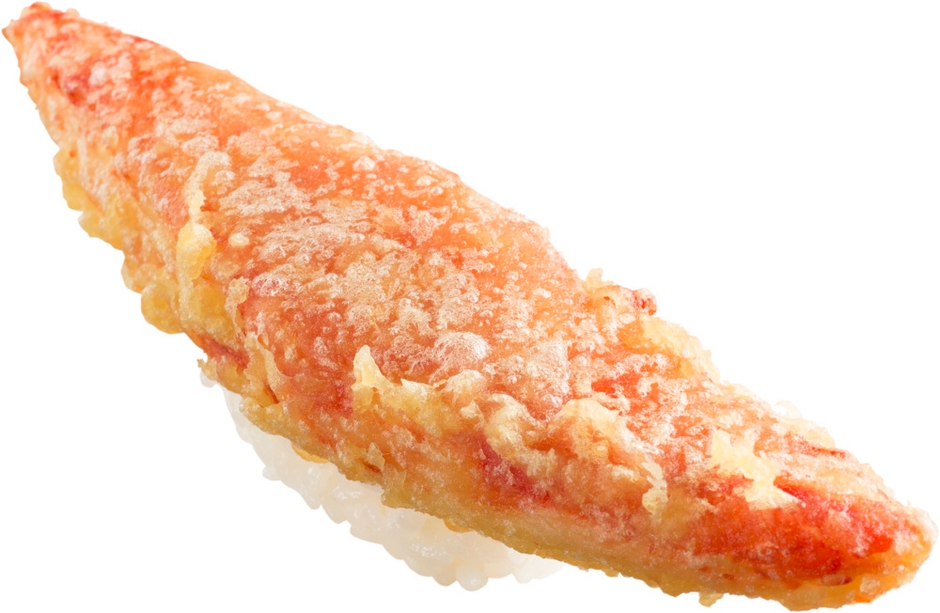 ドデカかにカマ天にぎり