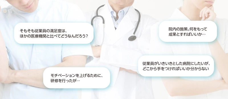 コロナの影響で離職率の改善が求められる医療機関の 課題を数値で見える化するサービス「組織の健康調査」7/2開始