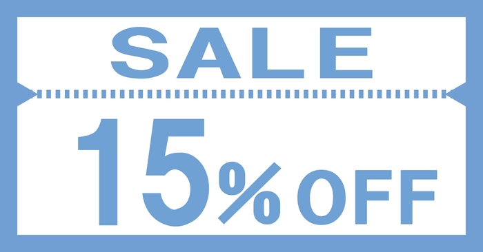 15％OFFセール