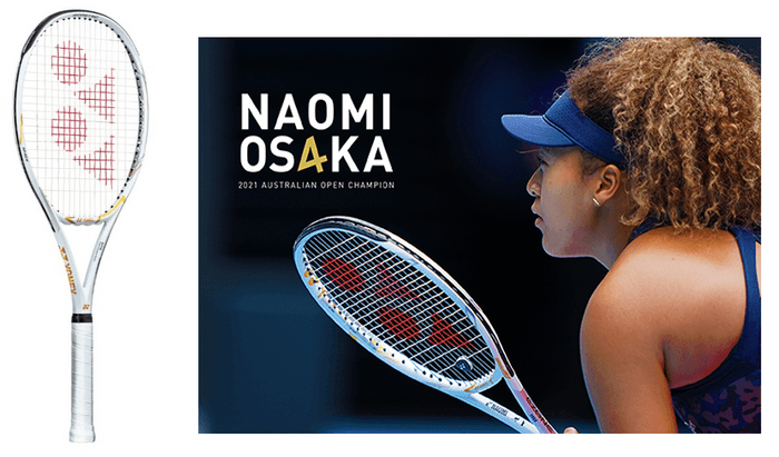 追加発売する「EZONE NAOMI OSAKA LIMITED」と、デザインをプロデュースした大坂なおみ