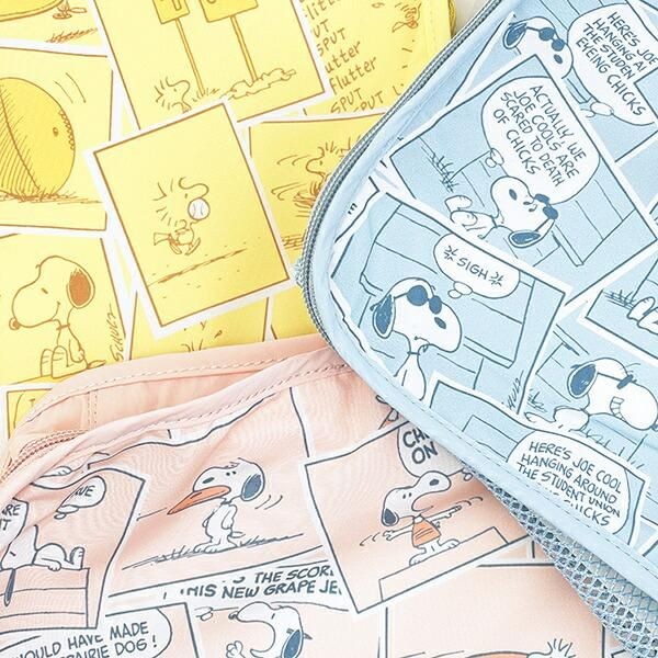 旅の準備はスヌーピーで決まり!可愛いパステルコミック柄のトラベルグッズ