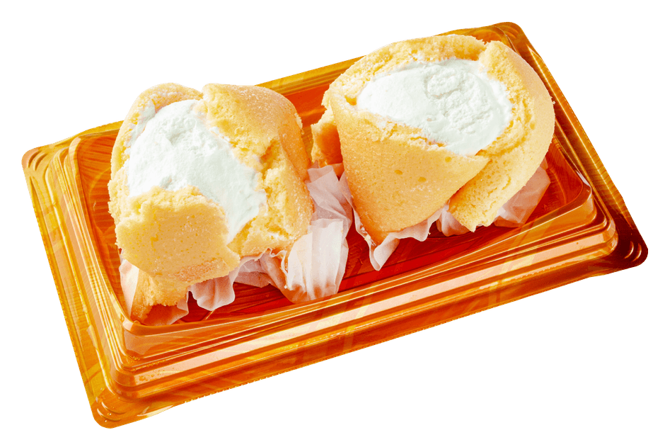 イーストナイン　たっぷりクリームの手包みケーキ