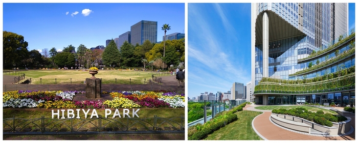 本イベントで周遊する“日比谷らしさ”を感じられるスポットのイメージ