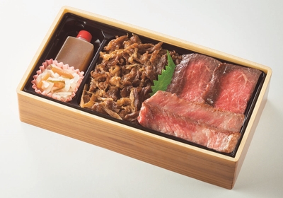 【カイロ堂】佐賀牛サーロインと赤身ステーキ＆すき焼き弁当