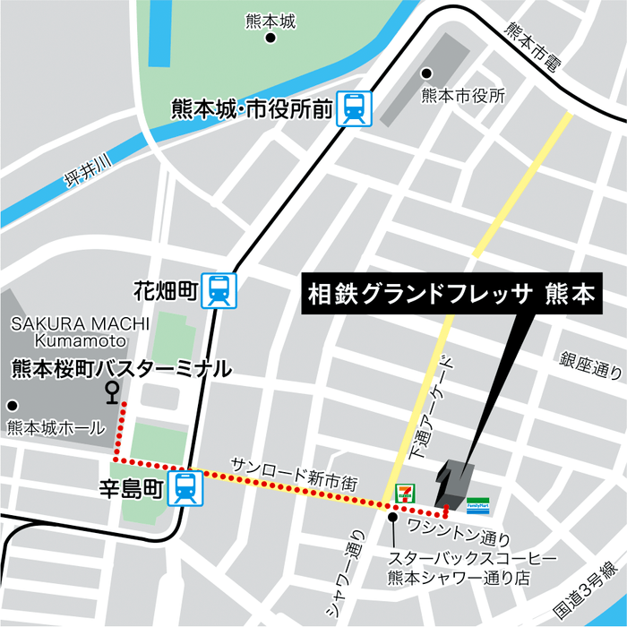 ホテル周辺地図