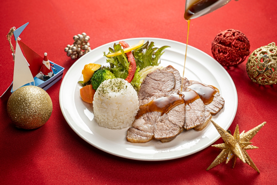 ▲クリスマス限定 ローストポークプレート