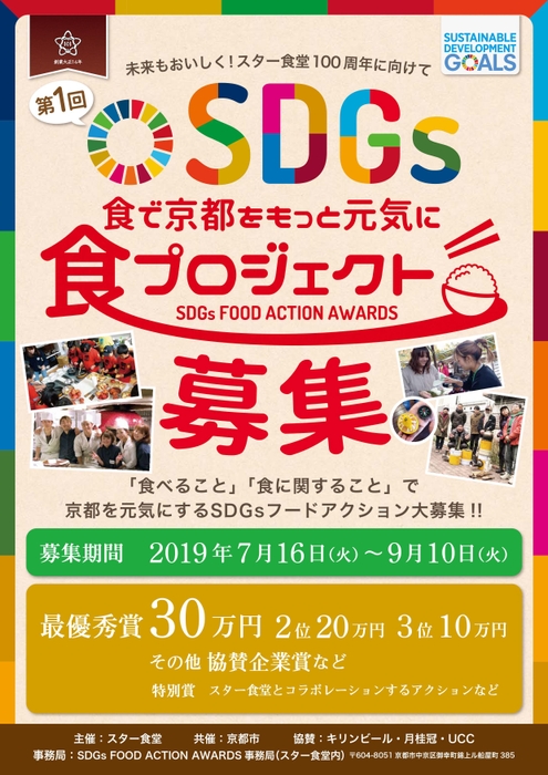 食プロジェクト SDGs FOOD ACTION AWARDS 2019 ポスター表