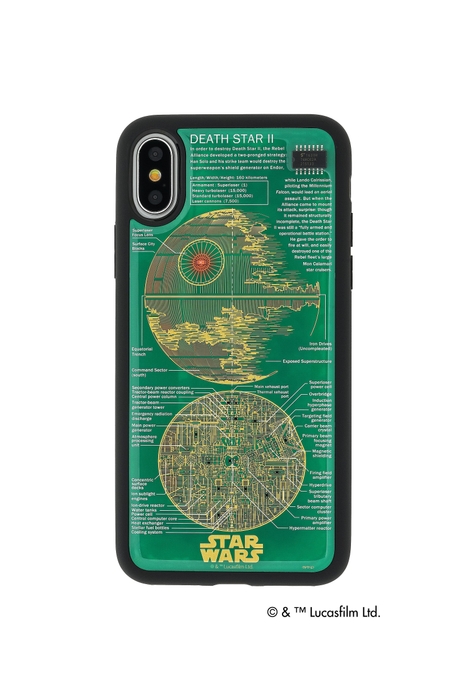 iPhone Xケース DEATH STAR(TM) 緑