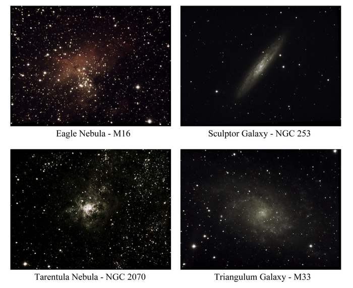 鮮明で色鮮やかな観測画像