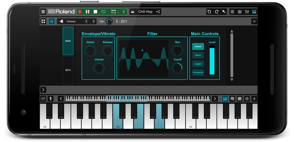 「Zenbeats」操作画面イメージ