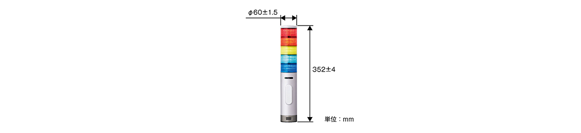 直径60mmの小形サイズ