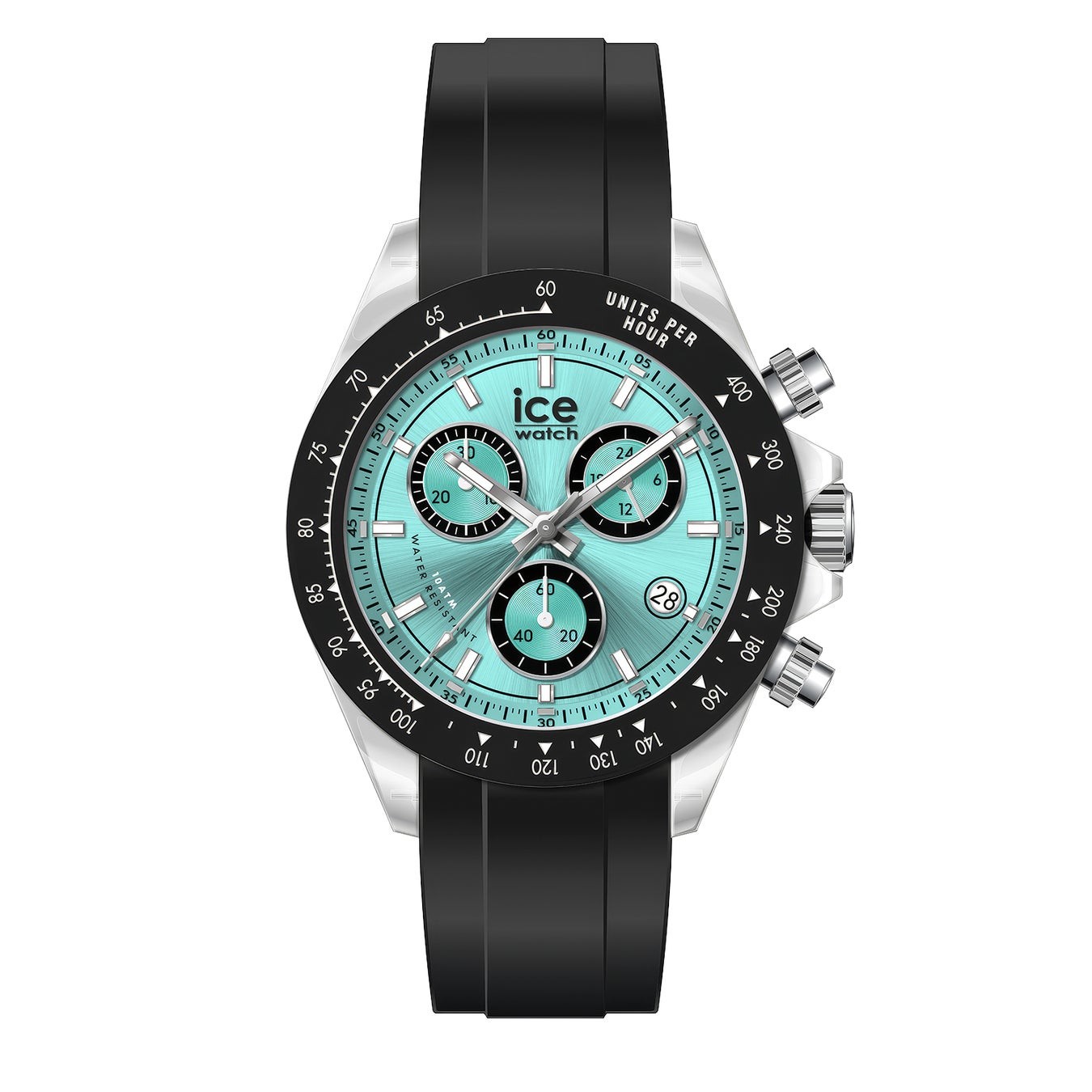 CLEAR BLACK TURQUOISE