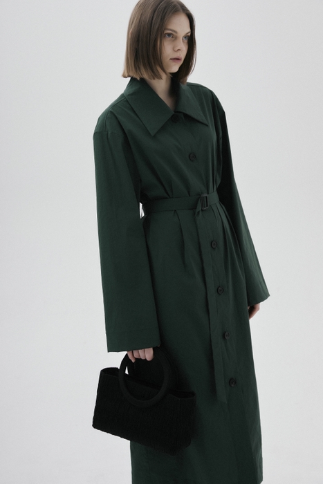 ​31 single trench dress (green)