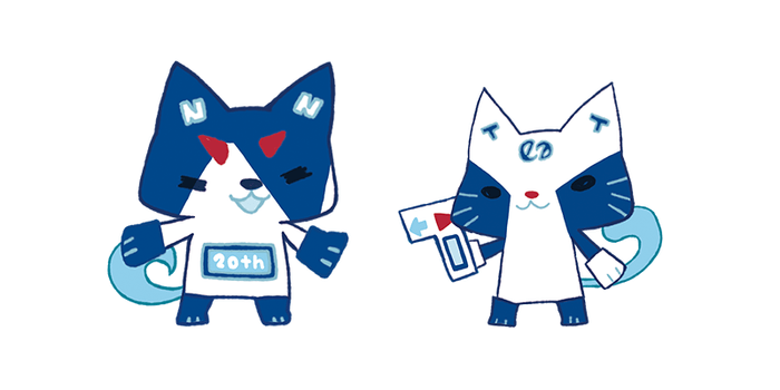 ノクティプラザ公式キャラクター ノック&ティー