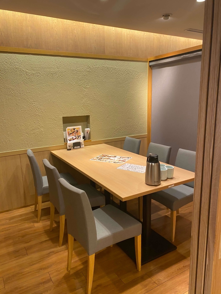 ゆっくりできる個室