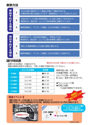 自動運転 お知らせ裏面