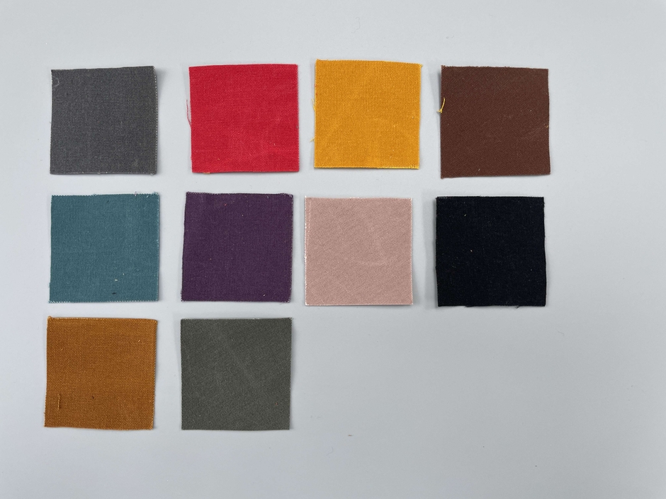 10色の色見本