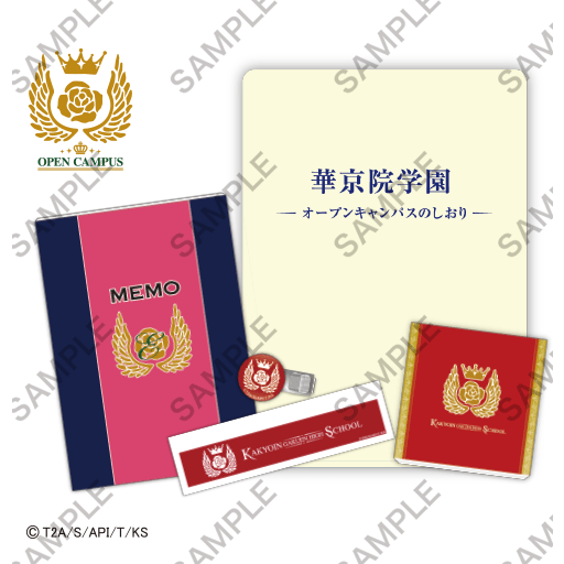 華京院学園体験入学5点セット 各2,000円(税込)