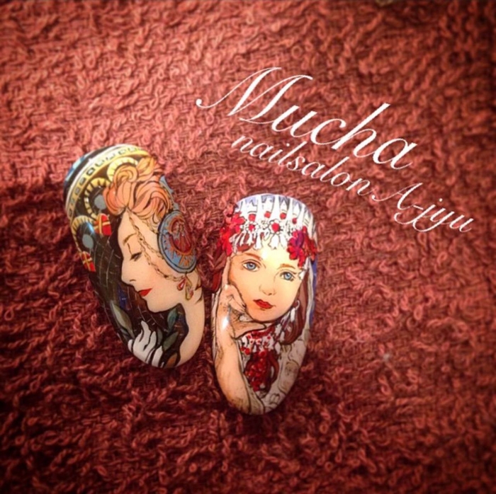 手描きアートネイル作品