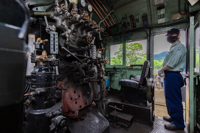 蒸気機関車運転台見学　イメージ