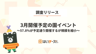 【緊急事態宣言下の保育施設】3月開催予定の園イベント～57.8%が予定通り開催するが規模を縮小～