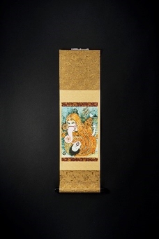 ミニ掛軸【伊藤潤二_うずまきD】