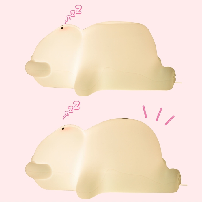 ぐっすりクマさんのシリコンライト お腹がふくらむ