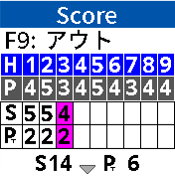 スコア管理→ナビ画面で1タップ