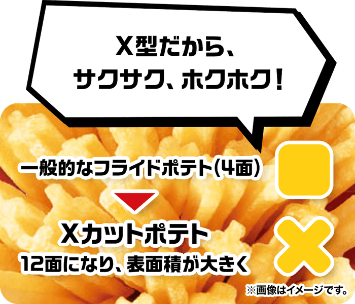 Xフライドポテト 販促画像