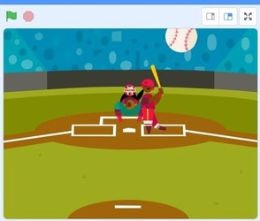 Scratchで野球ゲームを作るプログラミング