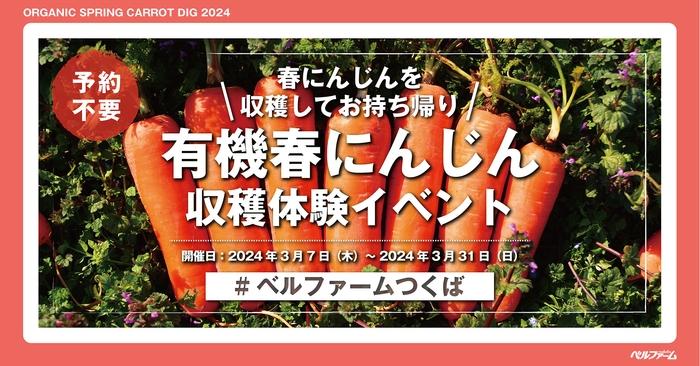 有機春にんじん収穫体験イベントイメージ画像①