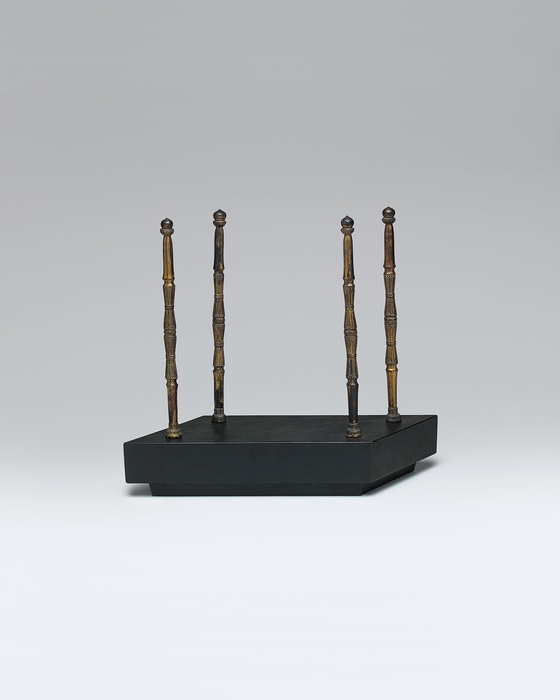 「金銅四橛(こんどうしけつ)」 銅 鍍金 重要美術品 古香庵旧蔵