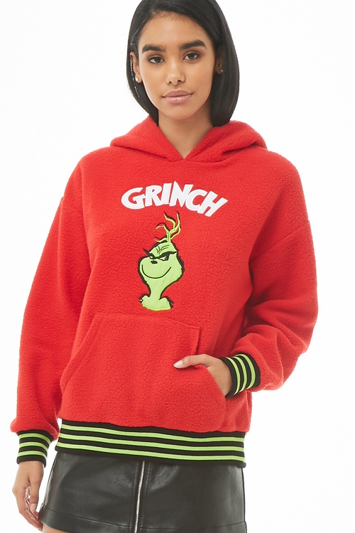 The Grinch グラフィックフェイクボアパーカー ￥3,290(税抜)