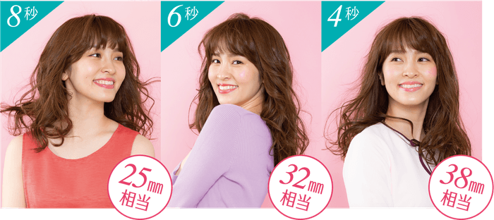 「ベビリス ミラカール ゆるふわスチーム」でカールアイロン25&#44;32&#44;38mm相当の“ゆるふわ”カールを実現