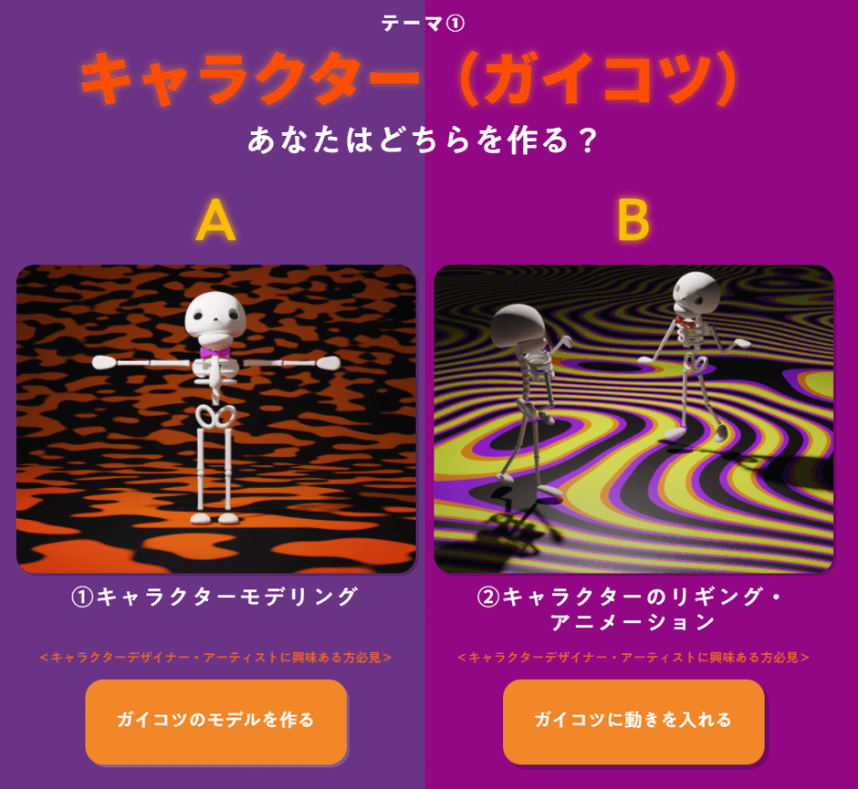 キャラクター(ガイコツ)