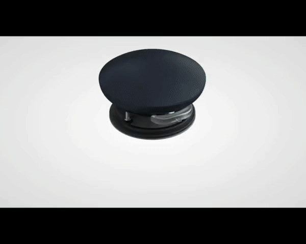 強力なマグネットで背中に装着するだけ(GIF)