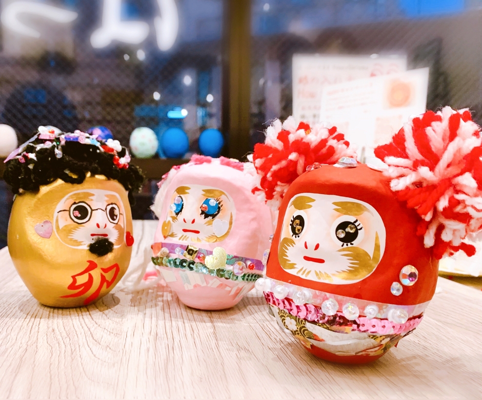 はっぴーだるま作り体験(2)