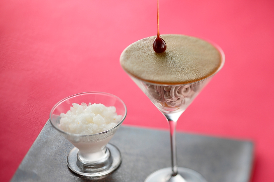 柚子と洋梨のグラニテ/クープモンブラン