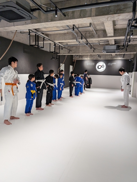 練習風景・整列して挨拶