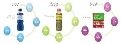イースターにピッタリ！青やピンクの美味しいゆで卵を作ろう！ ドレッシングやソースに漬けるだけの 「カラフルゆで卵」特設ページ公開！