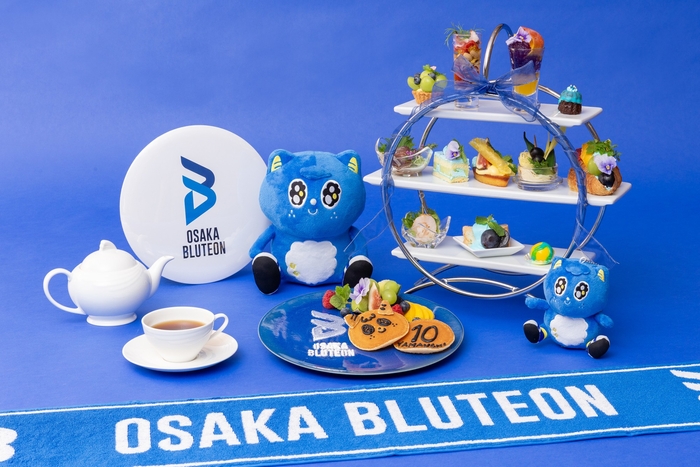 大阪ブルテオン×ホテル京阪 アフタヌーンティー ※写真のぬいぐるみ・グッズの提供はございません